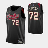Portland Trail Blazers #72 Rayan Rupert 2023-24 City Edition Swingman Jersey