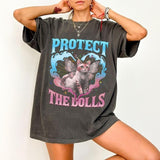 Protect The Dolls Shirt, Feminist Gender Equality Shirt, Subtle Leftist Protect Trans Folks Pride Tee, Human Rights Trans Rights Statement Clothes