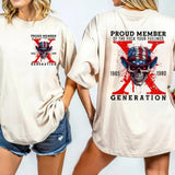 Proud Member F*Ck Your Feelings Generation X Shirt, Generation X New Version Two Side Shirt Raised On Hose Water And Neglect Shirt Generation X Shirt, Unisex Short Sleeve Tee Shirt, Casual Clothing Top Womenswear Women
