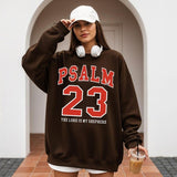 Psalm 23 Sweatshirt The Lord Is My Shepherd Bible Verse Christian Football Jersey Sweater Gift Idea