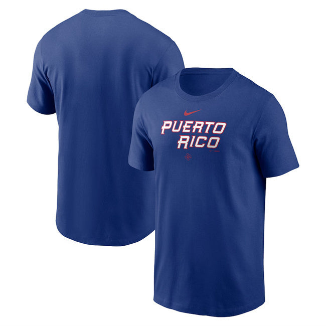 Puerto Rico Baseball Royal 2026 World Baseball Classic Wordmark T-Shirt