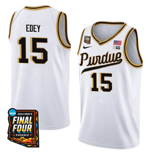 Purdue Boilermakers #15 Zach Edey 2024 Final Four Patch