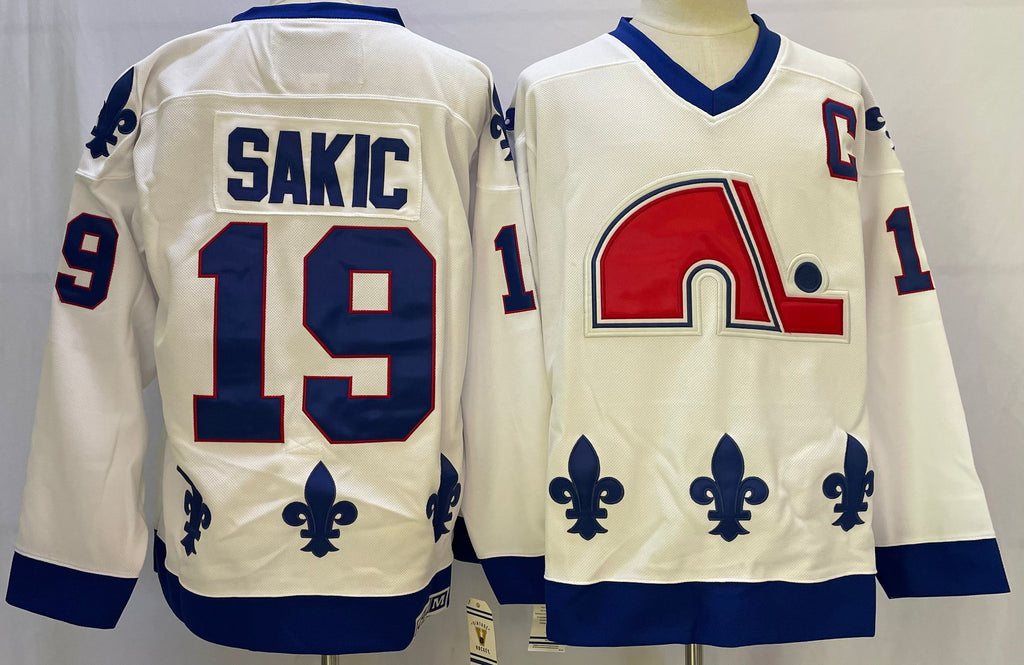 Quebec Nordiques #19 Joe Sakic Style 1