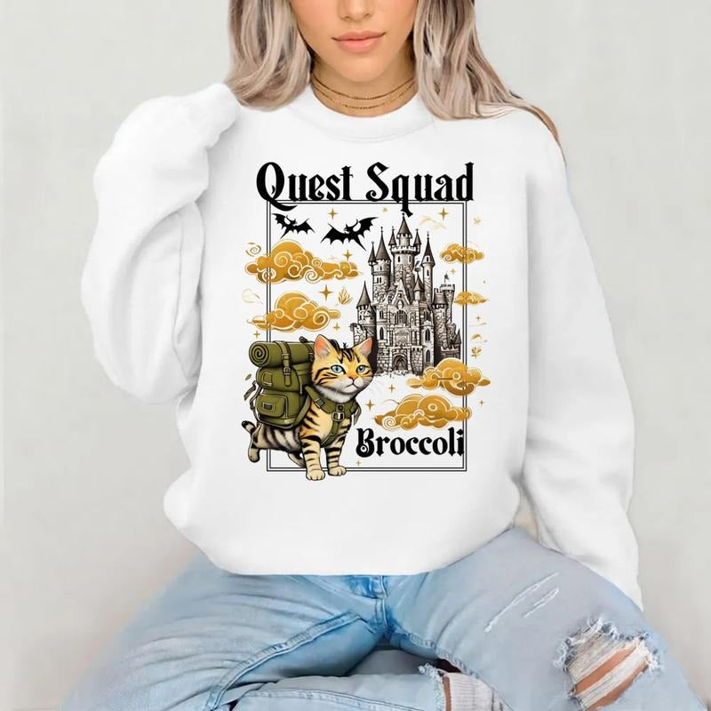 Quest Squad Broccoli Shirt, Onyx Storm Shirt, Fourth Wing, Xaden Riorson, Ridoc Romantasy Fan Shirt, Dragon Rider, Bookish Sweater Pullover Tee