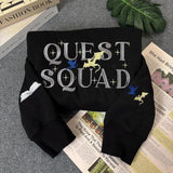 Quest Squad Embroidered Sweatshirt, Fourth Wing Shirt, Basgiath War College, Dragon Rider, Violet Sorrengail, Bookish Gift