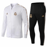 Real Madrid Jacket White with Gold Character Sleeve Suit long-zip 1