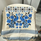 Rebozos Grandes Bordados y Pintados Floral Cotton Handcrafted Artistry All Seasons Versatile Use Handmade Embroidery & Painting. Artesanal Shawls