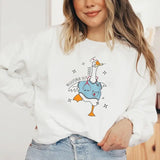 Registered Silly Goose Nurse Funny Sweatshirt Casual Street Style Fleece Crewneck Pullover Sweatshirt For Women For Men, Perfect Gift
