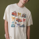 Retro Car Coquette Magical Bows Shirt, Car Friends T-Shirt, Family Vacation