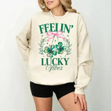 Retro Coquette St Patrick's Day Tshirt Sweatshirt Hoodie, Coquette St Patty's Day, Lucky Shamrock, Irish Shirt, Unisex Sweater Pullover Tee