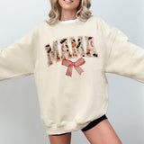 Retro Halloween Mama Coquette Sweatshirt, Coquette Bow Halloween Shirt, Halloween Mama Shirt, Mama Shirt, Halloween Sweatshirt, Coquette Sweatshirt