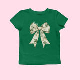 Retro Shamrock Baby Tee, Slainte Crewneck, Toile De Jouy St Patrick's Day Baby Tee, Y2K 2000's Style, Streetwear Style