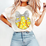 Retro Softball Bundle T-Shirt, Softball Mama T-Shirt, Softball T-Shirt, Softball Coquette T-Shirt, Game Day Softball Bow T-Shirt, Checkered Softball T-Shirtstyle{n002}2
