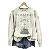 Rock Band Print Cozy Sweatshirt, Hoodie, Sleep Token Merch style 12 Cotton Womenswear