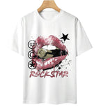 Rockstar T-Shirt Cotton Unisex T-Shirt, Crew Neck, Size S- 3XL, Menswear Top, Womenswear Top Underwear Streetwear Tshirt Tropical