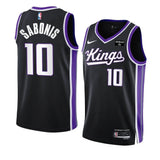 Sacramento Kings #10 Domantas Sabonis 2023-24 Icon Edition Black Swingman Jersey Men's.webp