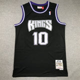 Sacramento Kings #10 Mike Bibby Kings 10 Retro Black Style 2