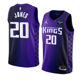 Sacramento Kings #20 2023-24 Colby Jones Statement Edition Purple Swingman Jersey Men's.webp