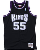 Sacramento Kings #55 Jason Williams Kings 55 # Mitchell&Ness Black Premium Mesh Fan Jersey Style 1