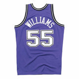 Sacramento Kings #55 Jason Williams Kings 55 # Mitchell&Ness Purple Premium Mesh Fan Jersey Style 2