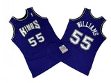 Sacramento Kings #55 Jason Williams Kings 55 # Purple 98-99 Season Mitchell Retro Jersey -- Ja Style 2