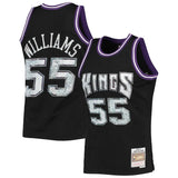 Sacramento Kings #55 Jason Williams Mitchell & Ness 2000-01 Hardwood Classics 75th Anniversary Diamond Swingman Jersey