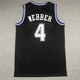 Sacramento Kings#4 Webber Kings 4 Black 1998-99 Style 1