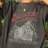 Salvatore Comfort Colots Shirt, Mystic Falls shirt, Stefan Damon, Elena, Vampire, Hello Brother Tee, TVD Fan Gift, 2000s TV Tshirt Streetwear Cotton Fabric