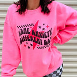 Same Anxiety Graphic Pullover