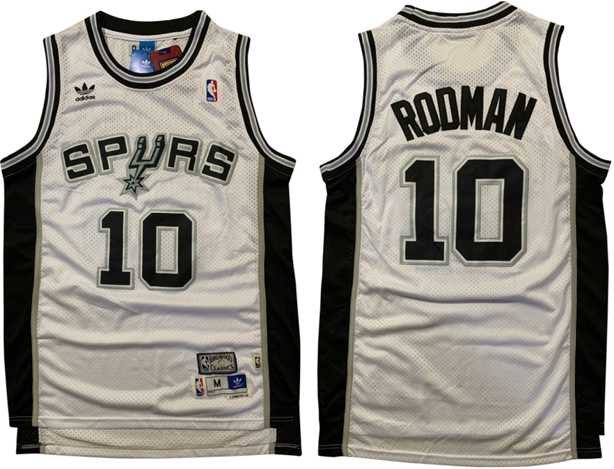 San Antonio Spurs #10 DeMar DeRozan Spurs 10 # Rodman White Premium Mesh Jersey