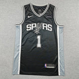 San Antonio Spurs #1 Victor Wembanyama Spurs 1 # Black Style 2