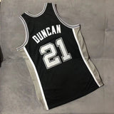 San Antonio Spurs #21 Tim Duncan 2001-02 Authentic jersey black Style 9