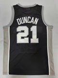 San Antonio Spurs #21 Tim Duncan Spurs 21# Retro - Black Style 1