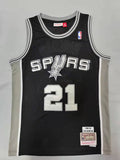 San Antonio Spurs #21 Tim Duncan Spurs 21# Retro - Black Style 2