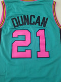 San Antonio Spurs #21 Tim Duncan throwback jersey green Spurs 21 Retro Light Green s-xxl Style 6