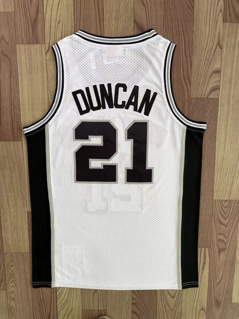 San Antonio Spurs #21 ducan finals jersey white Style 1