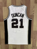 San Antonio Spurs #21 ducan finals jersey white Style 1