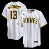 San Diego Padres #13 Manny Machado Home Replica Player Jersey - White