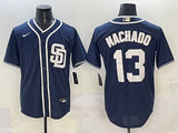 San Diego Padres #13 Manny Machado Padres Adult Style 3