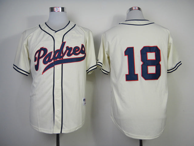San Diego Padres #18 Authentic Carlos Quentin1948 Turn Back The Clock Jersey