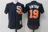 San Diego Padres #19 Tony Gwynn Mesh Throwback Style 1