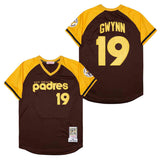 San Diego Padres #19 Tony Gwynn Padres 19 Yellow 1979 Retro