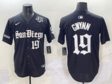 San Diego Padres #19 Tony Gwynn Padres 5 Collaboration Style 1