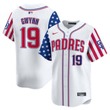 San Diego Padres #19 Tony Gwynn White 2025 Independence Day Vapor