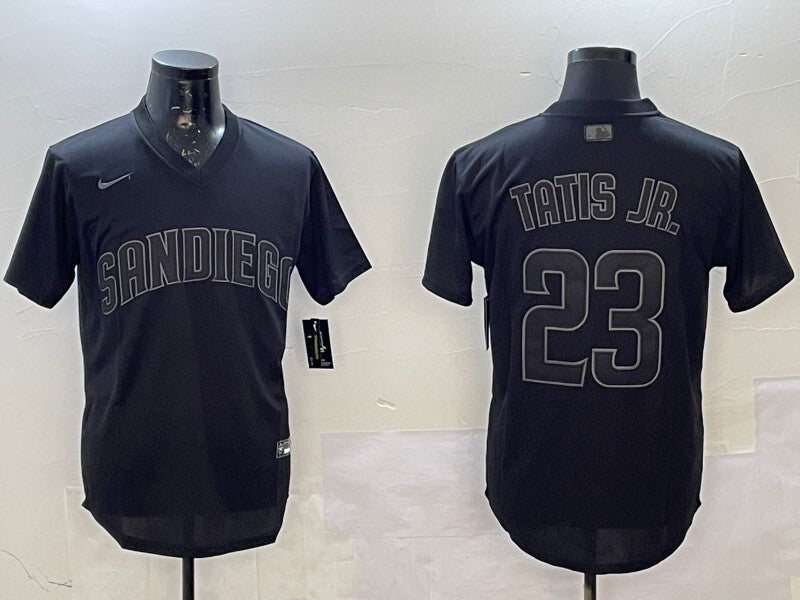 San Diego Padres #23 Fernando Tatis Jr. Padres Retro Inverted Adult
