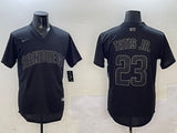 San Diego Padres #23 Fernando Tatis Jr. Padres Retro Inverted Adult