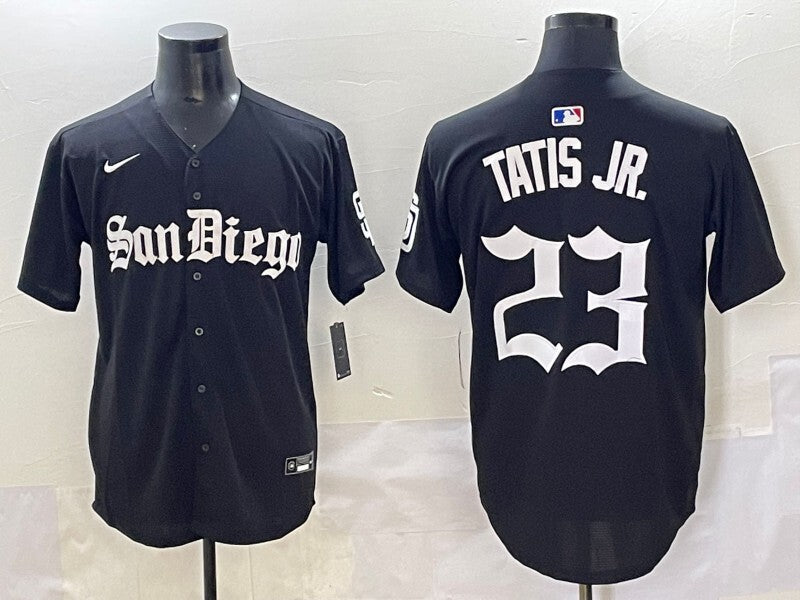 San Diego Padres #23 Fernando Tatis Jr Padres 5 Collaboration Style 2