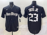 San Diego Padres #23 Fernando Tatis Jr Padres 5 Collaboration Style 2