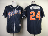 San Diego Padres #24 Authentic Cameron Maybin 1998 Turn Back The Clock Jersey Baseball Jersey