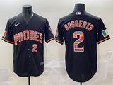 San Diego Padres #2 Xander Bogaerts Padres 7 Rainbow